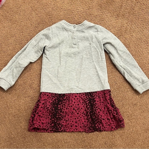 VINCE Girls Sweatshirt Dress Sparkle Animal Print Size 3 - Picture 3 of 3
